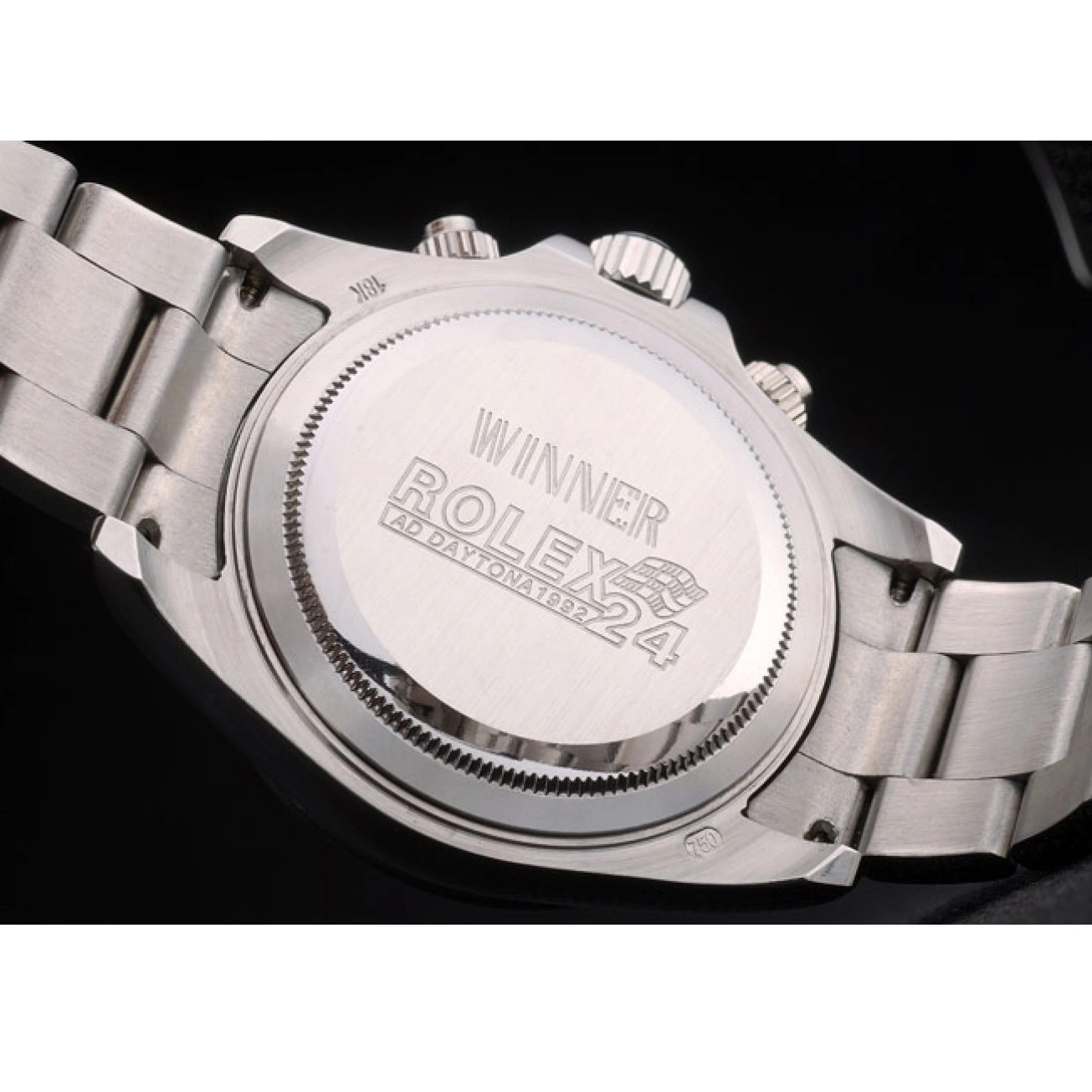 Aaa replica watch Strap Cosmograph Rainbow 80250 Black Bezel Daytona Steep Rolex Stainless Dial Crystals 0627